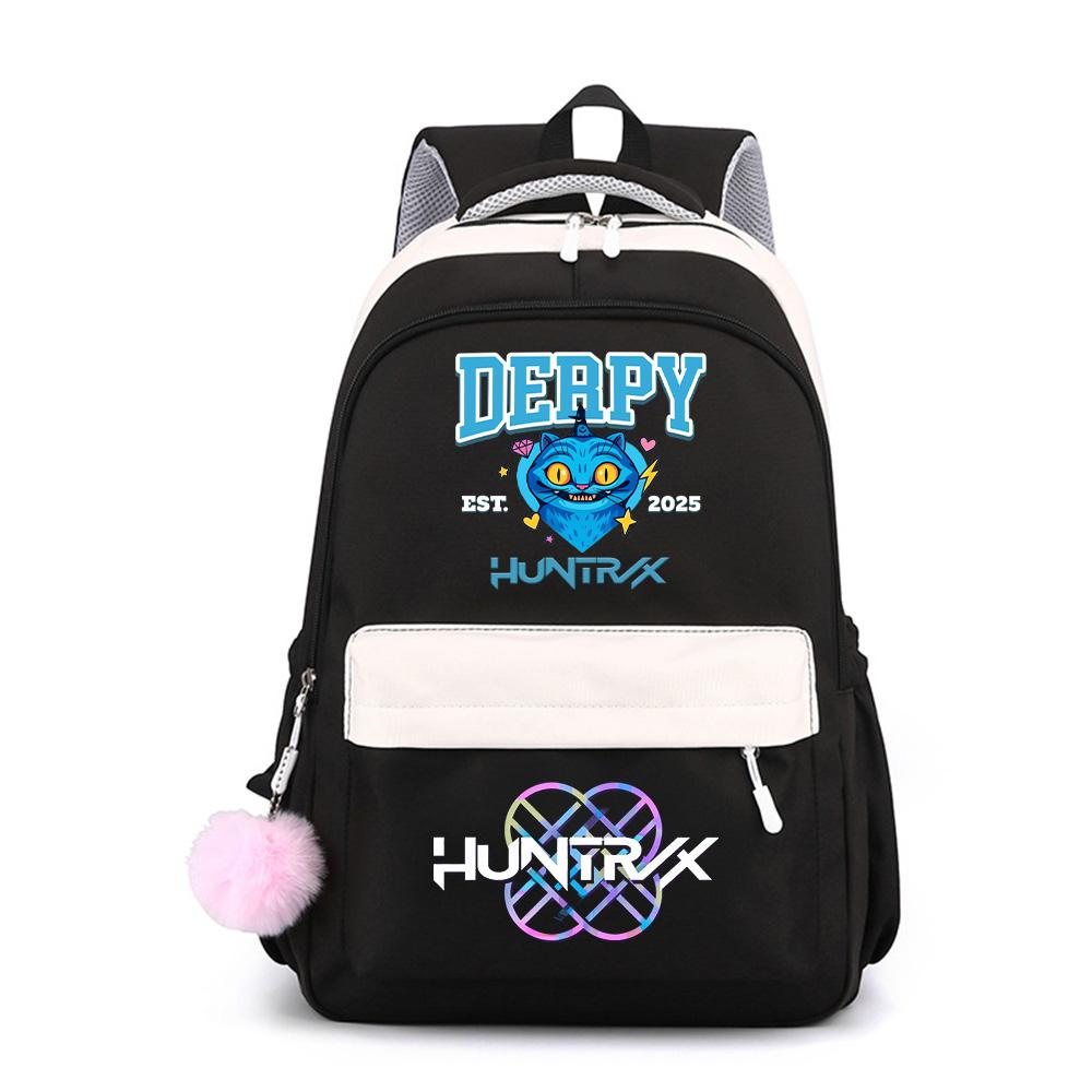 Anime Cartoon K-Pop Demon Hunters Printed Large Capacity Waterproof Backpack for Teenger Student Girl Boy Schoolbag Bookbag Gift Travel Bag