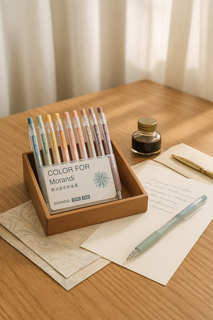 0,5 mm 9 ks/sada Morandi barevné gelové pero Školní kancelářské potřeby pro studenty