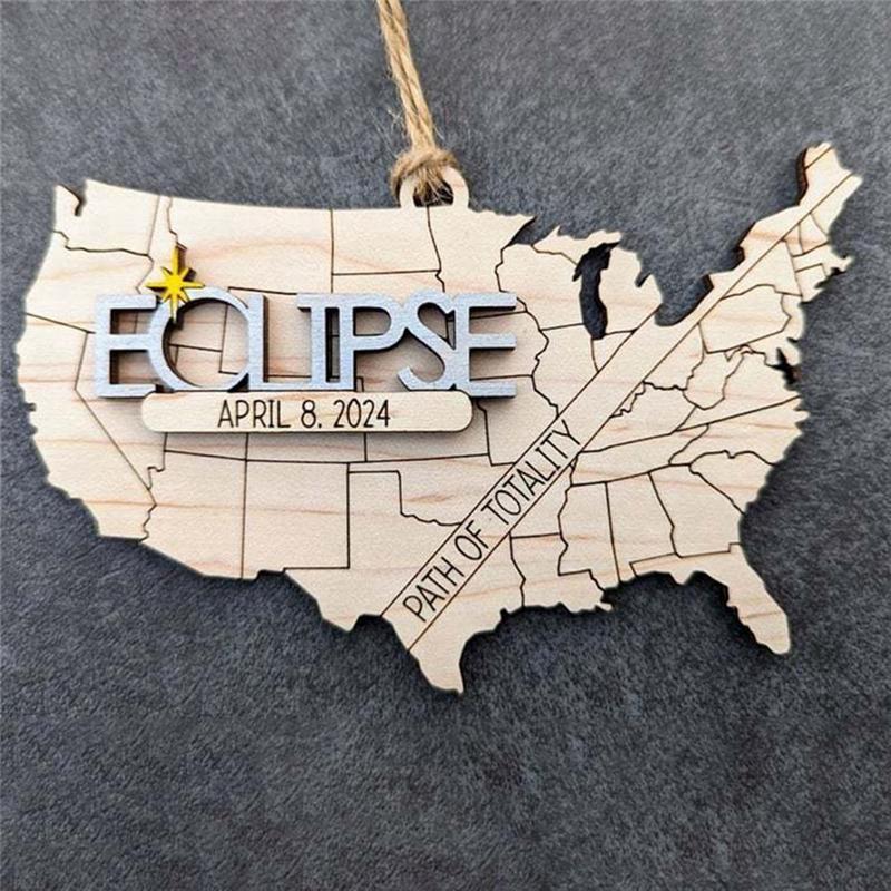 AEE2-Solar Eclipse 2026 Ornament, 2026 Solar Eclipse Decorations, 2026 Eclipse Souvenir