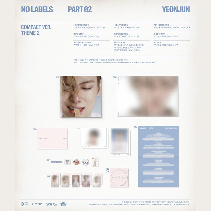 [VORBESTELLUNG] YEONJUN – KEINE LABELS: TEIL 02 (Kompakte Ver.)