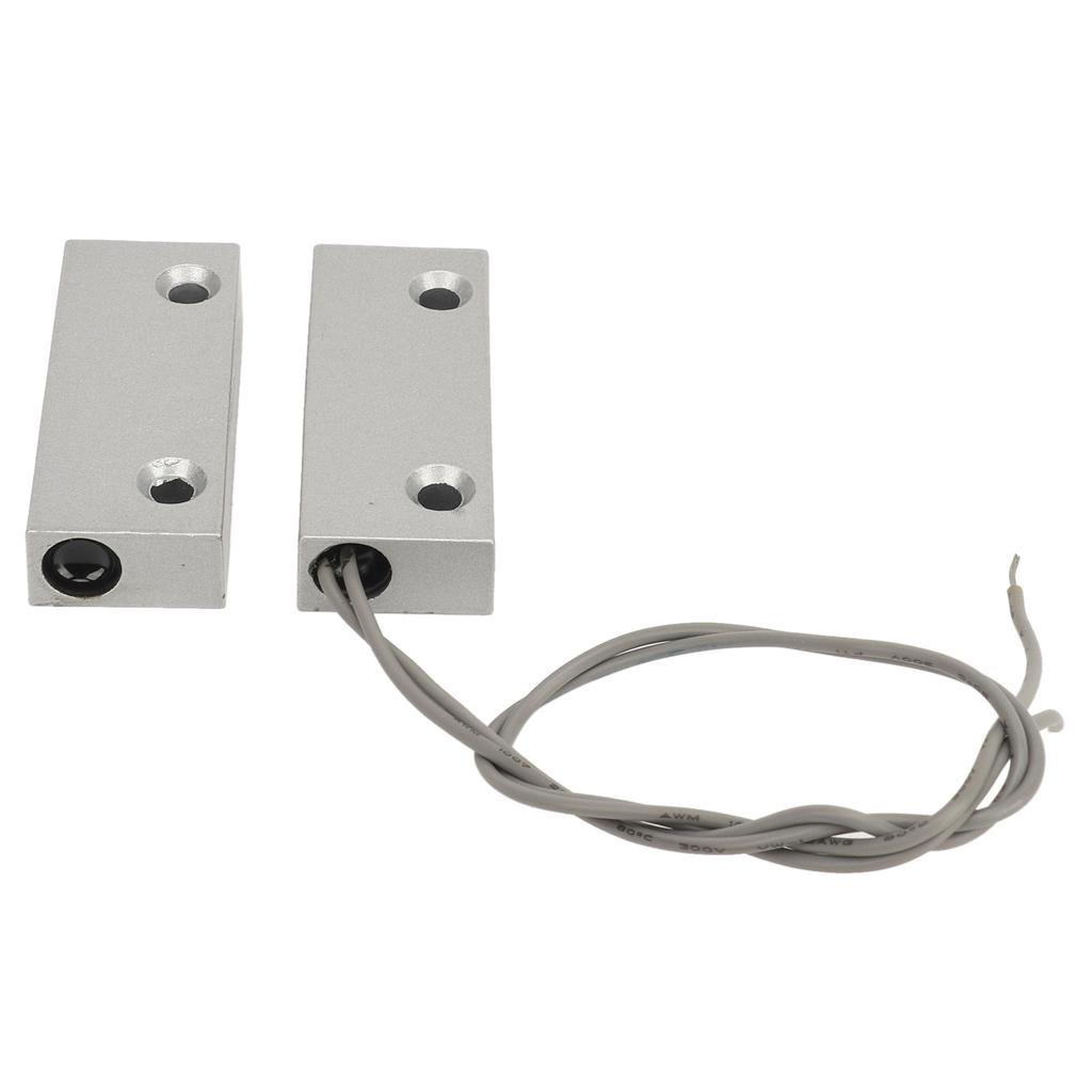 Senzor de contact magnetic Reed de 10W, senzor de contact NC pentru ușă și fereastră, din aliaj de zinc, pentru garaj