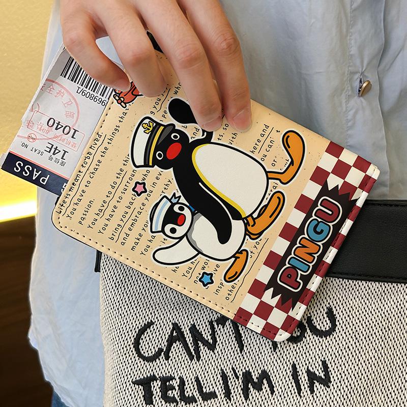 Pingu Pingwin Etui na Paszport i Torba na Dokumenty: Uroczy, Ochronny, Wielofunkcyjny Etui na Karty Podróżne