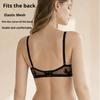 Conjunto de Sujetador Sexy para Mujer Francés, Conjunto de Lencería de Encaje Suave con Aro y Copas de Oreja de Conejo, Conjunto de Sujetador Reductor para Pecho Grande