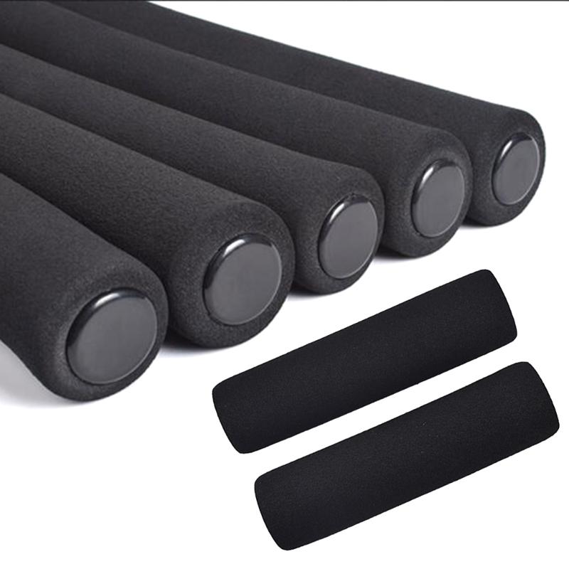 1 Pair Bicycles Handle Locking Cover Bike Grips Shockproof Grips with End Plug