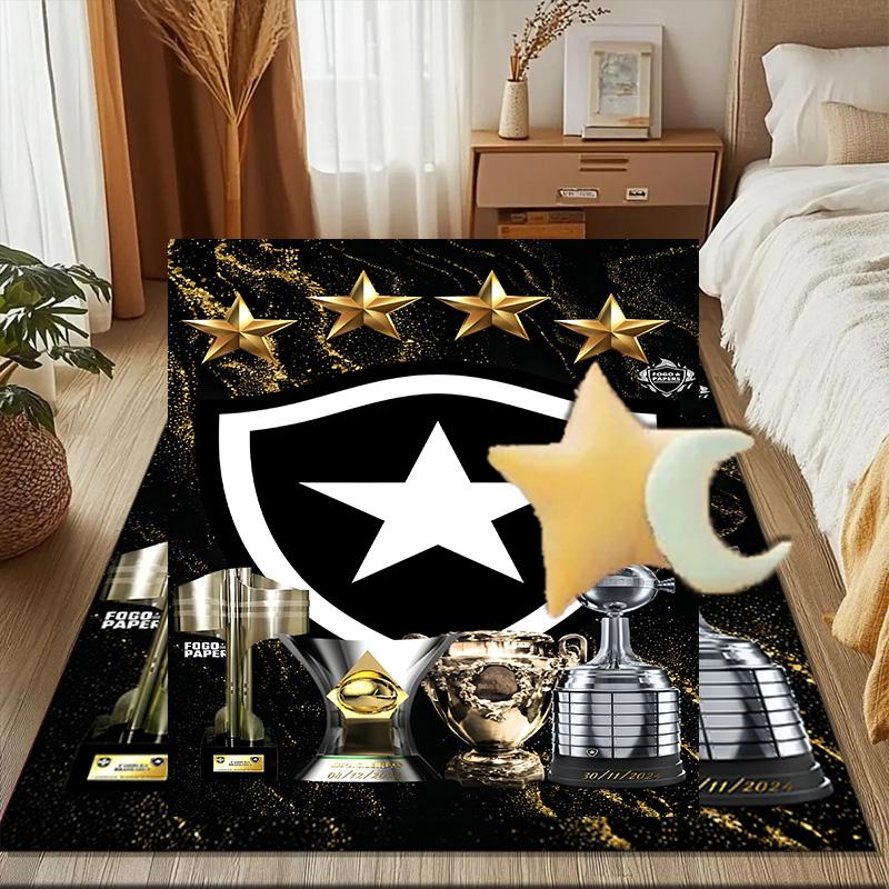 Botafogo Football Club Printed Office Carpet Chair Cushion Entryway Rug, Rugs for Living Room, Bedroom Christmas gifts