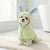 Coral Fleece Dog Hooded Bathrobe Warm Microfiber Dog Towel Pet Quick Drying Towel  Indoor Use