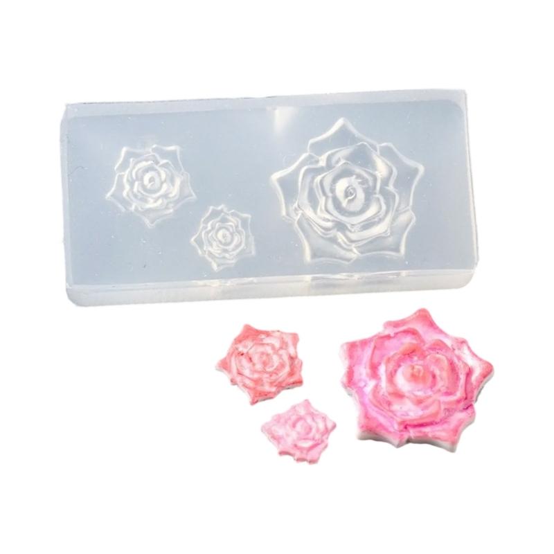 Flower Molds Nail Art Silicone Molds Stencils Manicure Template Plumeria Flower Nail Art Decorations Nail Carving Mould