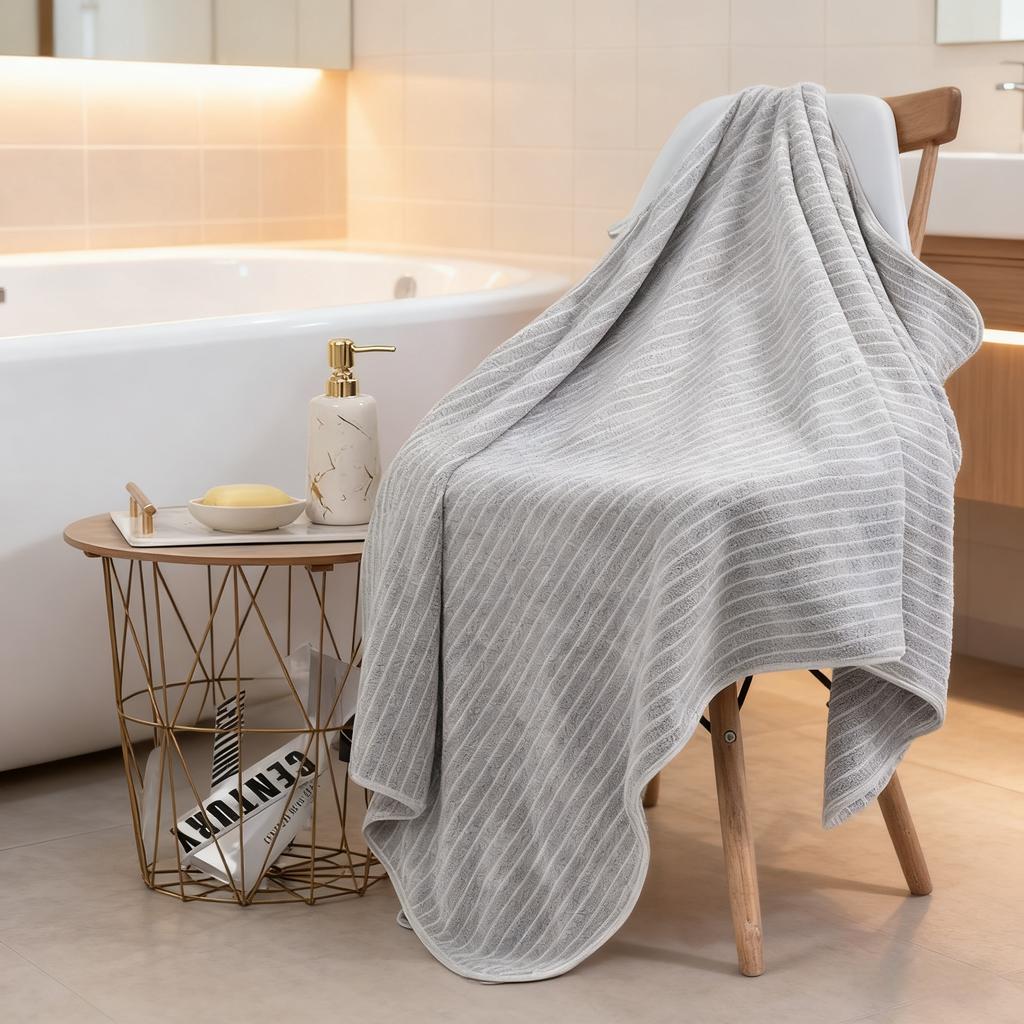 Extra Large Bath Towels 105x200cm Super Absorbent Quick Dry Microfiber with Contemporary Gym Stylish Towel Durable Fabric
