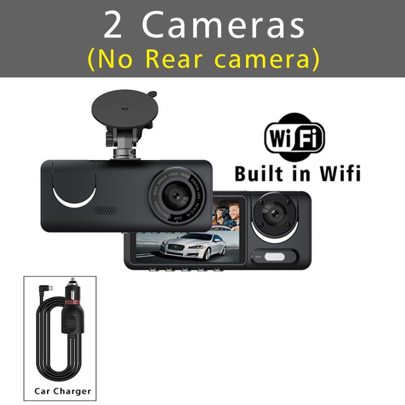 

Car DVR 3Camera 1080P Video Recorder WIFI Dash Cam for Car Front and Rear View Camera for Vehicle Night Vision Car Assecories NONE