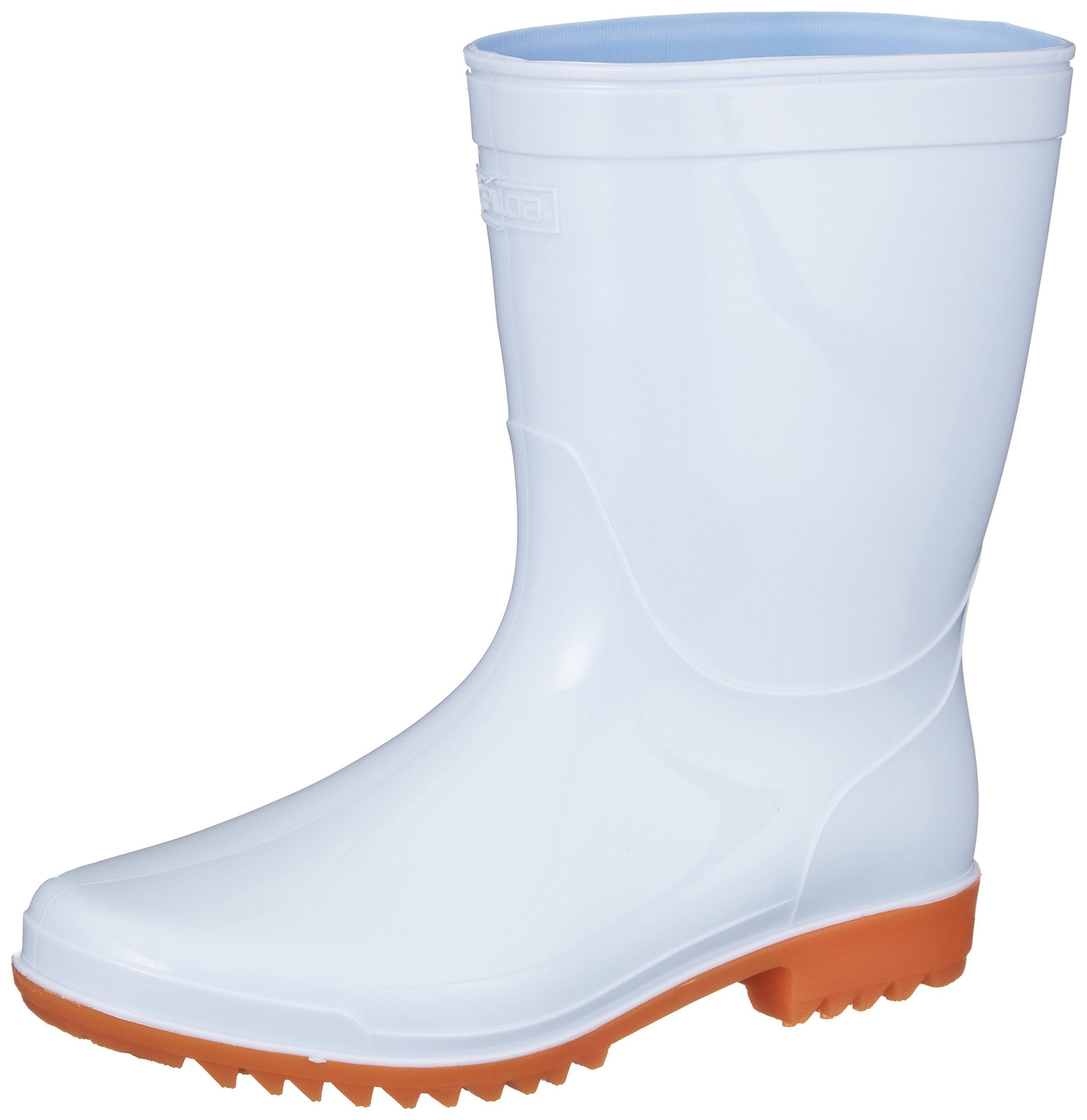 

Nobuoka Lightweight Ziploa PVC Short Size 27cm Co-cos Boots, White, белый
