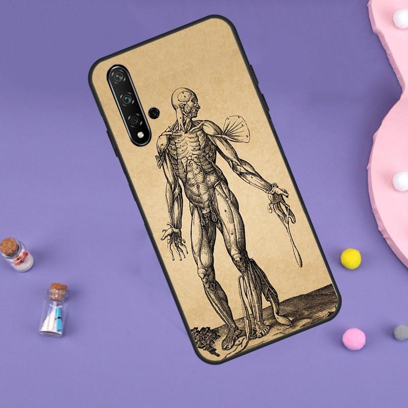 Human Anatomy For Huawei Nova 10 9 SE 3i 7i 8i 11i 12i Y60 Y61 Y70 Y72 Y73 Y90 Y91 P20 P30 P40 Lite Case
