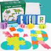 Wooden Colored Puzzle Toy For Early Childhood Education Intellectual Games Parent-Child Interaction Two Styles Available