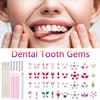1Set Dental Tooth Gems  Diamond Ornament Diy Tools Various Shapes Color Teeth Jewelry Denture Acrylic