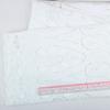 Laser Embroidery Fabric, Chiffon Double Wrinkle Embroidery Hot Cutting Fabric Water Soluble Hollow Embroidery