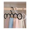 1pc 5-Hole Scarf Rack - Versatile Multi-Purpose Plastic Tie And Scarf Hanger, Ideal Space-Saving Wardrobe Organizer