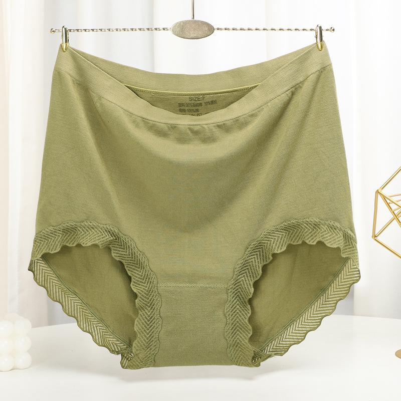 Seamless Panties High Waist Women's Briefs for Weight 100kg Large Size Underpants Solid Color Boyshorts