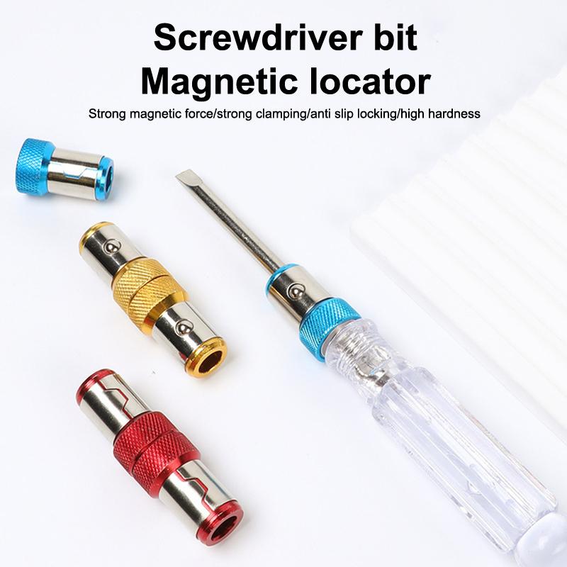 Universal 1 Pcs Magnetic Ring Alloy Magnetic Ring Screwdriver Bits Anti-Corrosion Strong Magnetizer Drill Bit Magnetic Ring