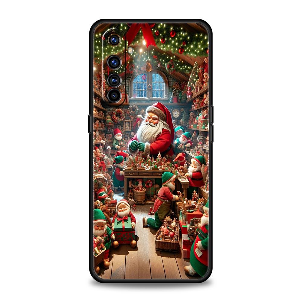 New Year Christmas Soft TPU For Realme 13 12 11 10 9 Pro Plus GT3 GT2 C21 C25 C35 C53 C55 C67 Pro 5G Phone Case Cover Fundas Bag