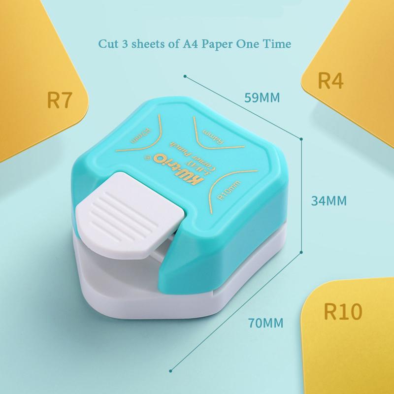 3 In 1 R4 R7 R10 Photo Cutter Corner Rounder Paper Punching Machine for Scrapbooking Craft Tool