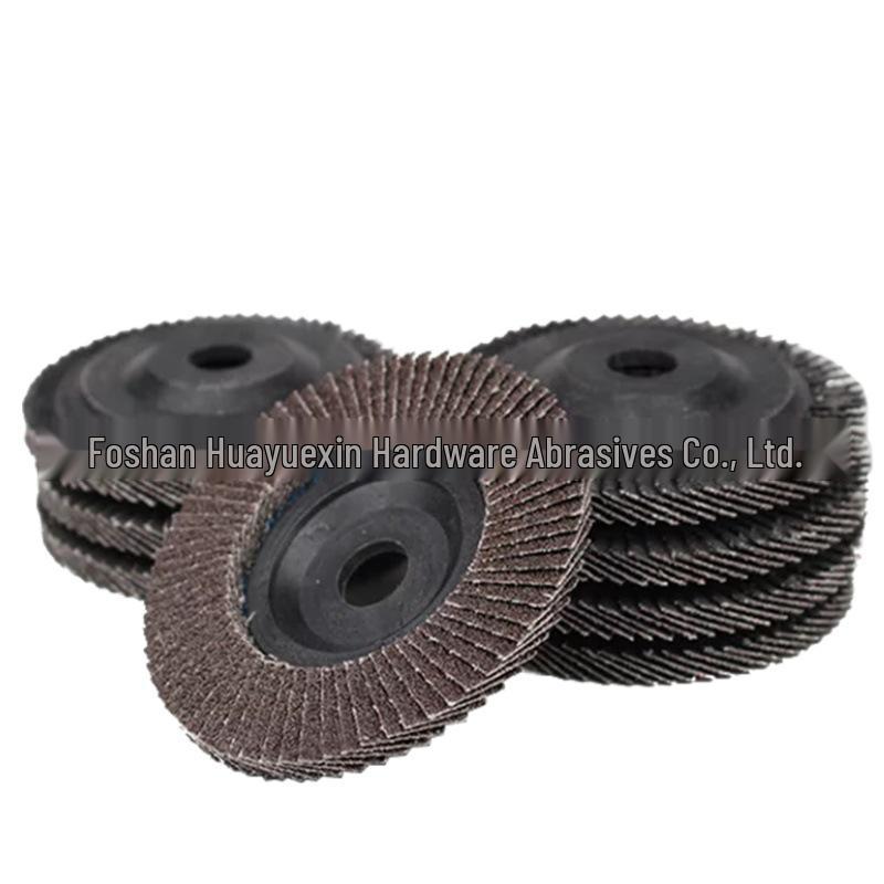 16x100 Calcined Sandpaper Flap Wheel for Grinding & Polishing Metal, Wood, Stone – Includes 75 Plastic Cover.