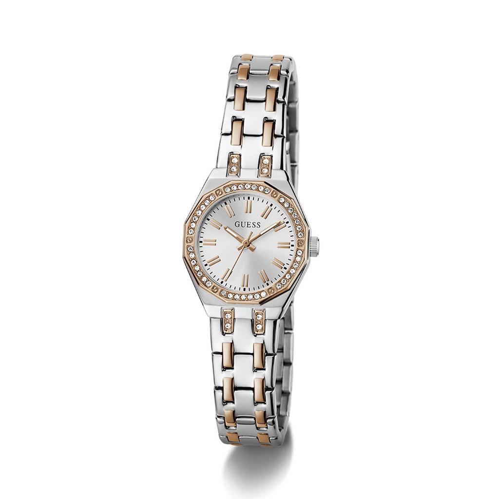 [GUESS] Silver Rose Gold Two-tone Pixie (GW0931L5) Women's Watch