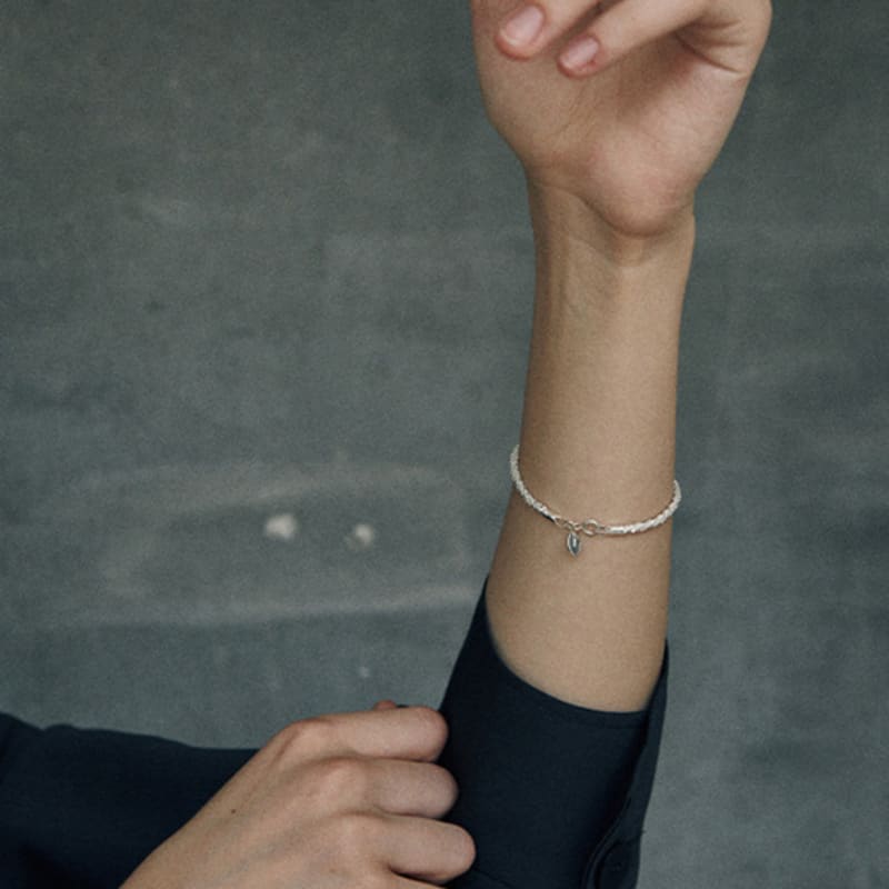 Verte [925 Silber] Huit.silver.85 / grobes soave Armband