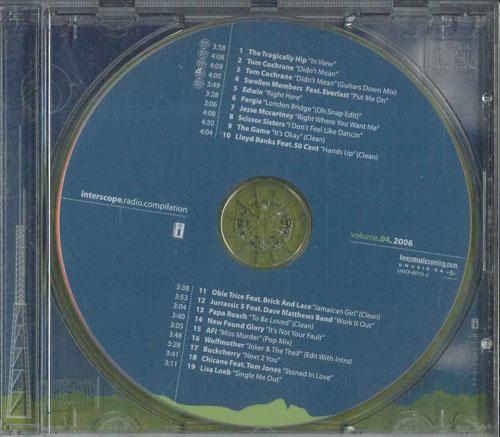 CD РАЗЛИЧНЫЕ Interscope Radio Compilation Volume UMCF057312 INTERSCOPE 2006 Канада Рок Б/у