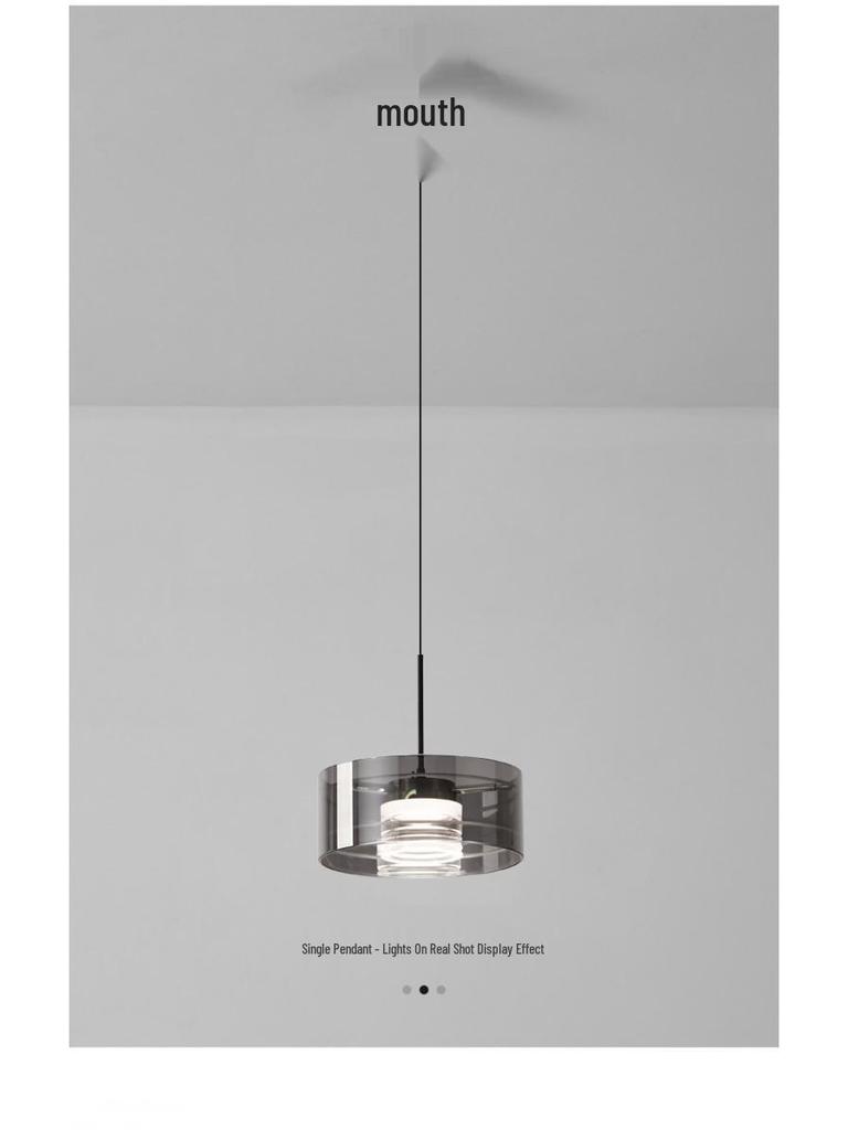 2025 Modern Minimalist Glass Pendant Light with Adjustable Height for Dining Table or Bar
