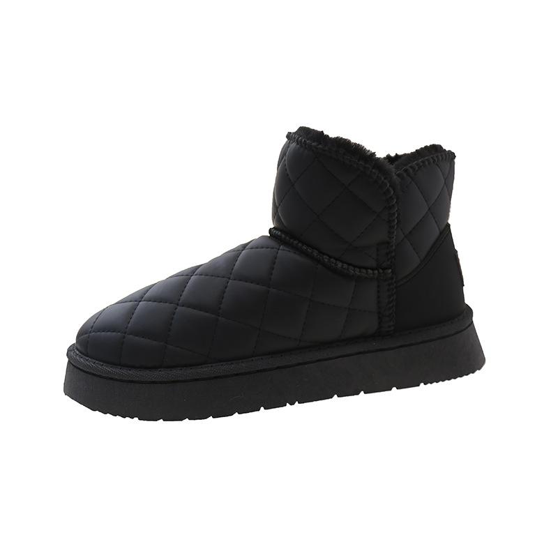 Зимние водонепроницаемые толстые сапоги для снега для женщин 40 бежевый — фото 5