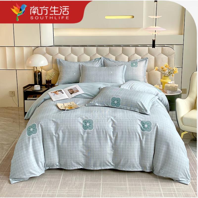 Südliches Leben Gebürstete Bettwäschegarnitur