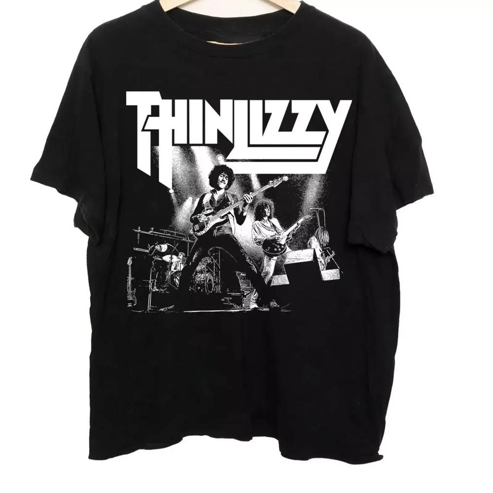 New Rare Thin Lizzy POSTER SHIRT Cotton Men All Size T-Shirt Tops Tees Men's Women's