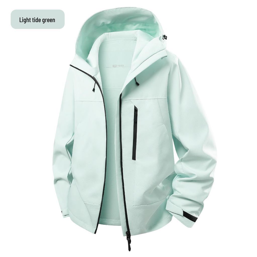 Unisex Hooded Windbreaker: Spring/Autumn Outdoor Sports Jacket and Mountaineering Coat
