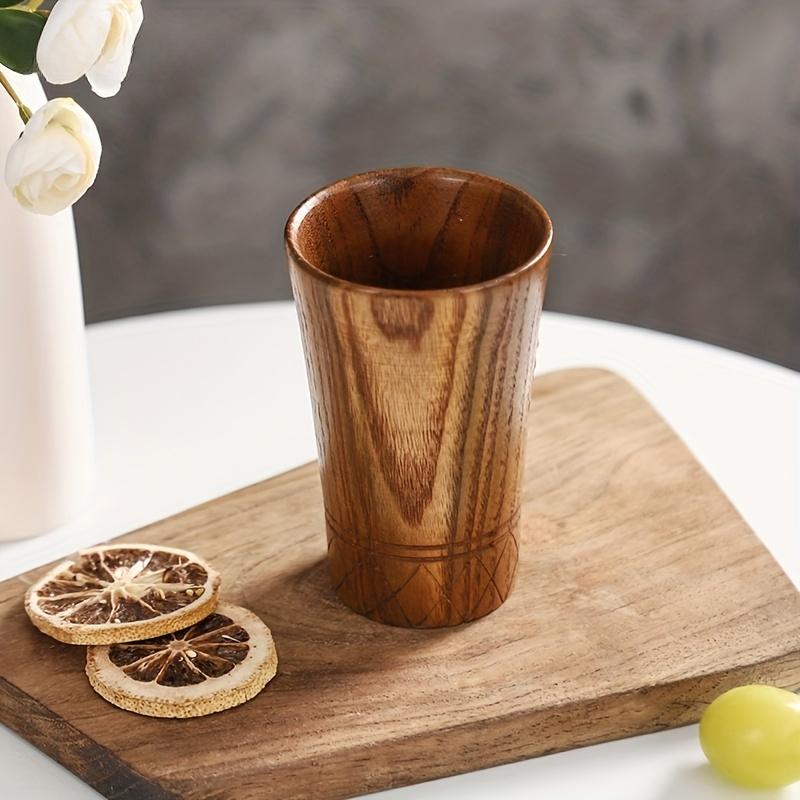 Wooden Tea Cups Handmade Natural Wooden Japan Style Cups Beer Tea Coffee Milk Water Cup Kitchen Bar Drinkware for Drinkware
