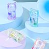1/2/4 buc Ascuțitoare pentru creioane colorate Soul Culori transparente gradient Dimensiune portabilă Ascuțitoare cu o singură gaură pentru pixuri papetărie