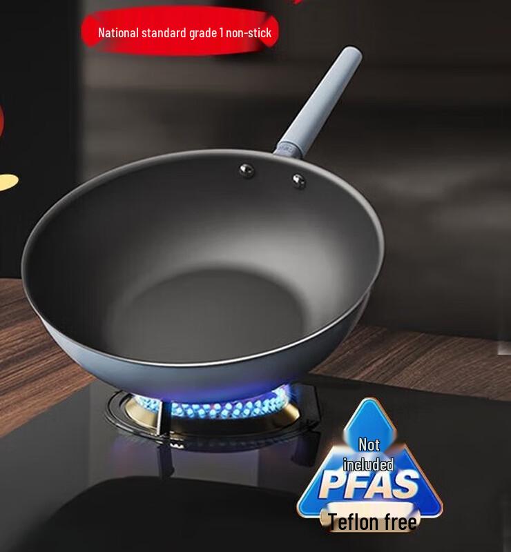 

SANHO 32cm 0-Coating Titanium Alloy Wok with Lid