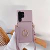 Ring Crossboby with Card Holder Phone Case for Samsung Galaxy S25 S24 S22 Ultra Plus S23 FEA25 A35 A55 A24 A34 A54 Back Cover
