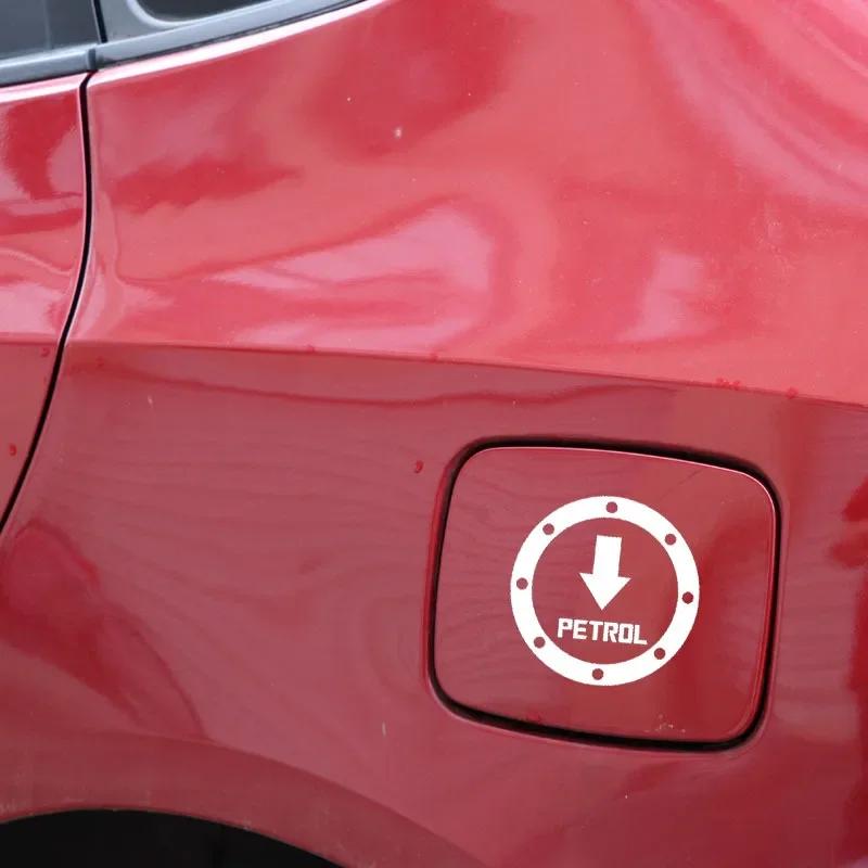 13x13cm Petrol Gas Cap Stickers, Creative Vinyl Film Decals,  Decor for Car Gasoline Cap, Auto Exterior Accessories