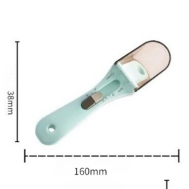 Adjustable Measuring Spoon, Kitchen Measuring Scoop with Ml & Tbsp/tsp Markings, Plastic Baking Measuring Spoons Set