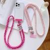 Three-Strand Braided Long Lanyard Crossbody for Phone Universal Colorful Hanging Rope Anti-Lost Strap for Mobile Cell Phone