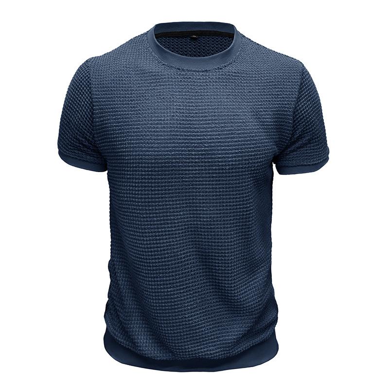T-shirt in Maglia Casual da Uomo Girocollo Manica Corta Larga
