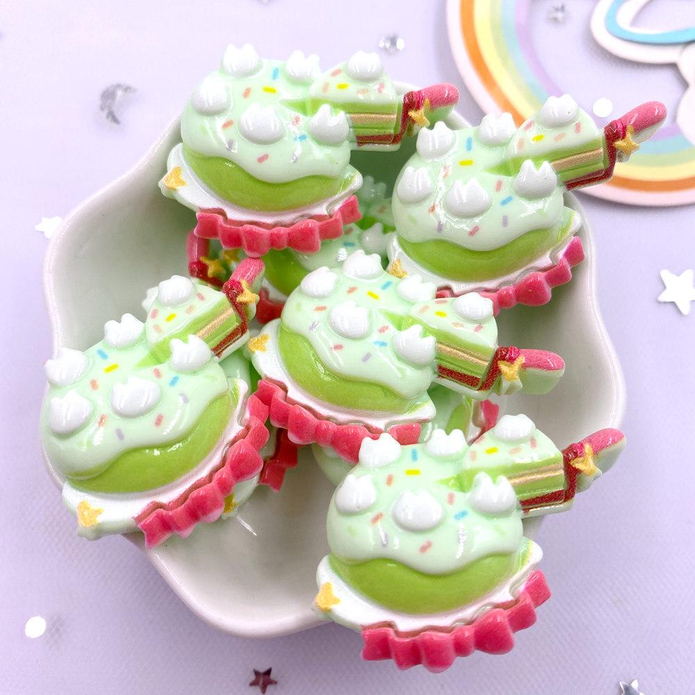 Resin Colorful Kawaii Prince Boy Princess Girl Flat Back Stone Cartoon Figurines 6PCS Scrapbook DIY Bow Decor Accessories Crafts