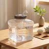 Water Container with Automatic Valve Transparent Square Lid