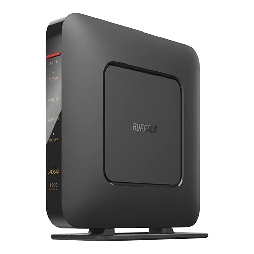 

Buffalo сумісний маршрутизатор WSR-1800AX4S/DBK [Wi-Fi 6(11 сокир) Wi-Fi 1201+573 Мбіт/с AirStation]