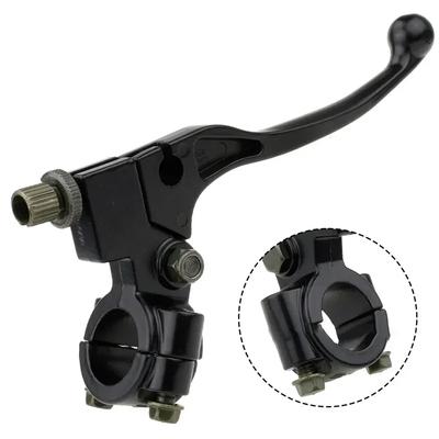 Motorcycle Black Left Brake Clutch Lever Brake Lever Perch 7/8" for ATV Motorcycle Handlebar Aluminum Alloy