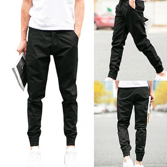 MAITA Fashion Cool Men Solid Color Slim Fit Casual Skinny Pencil Pants Trousers