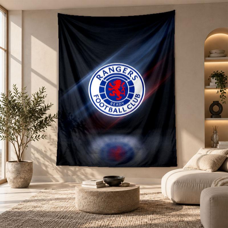 Decorative Tapestry,Rangers FC Printed Wall Art, Lightweight Wall Hanging For Bedroom Background