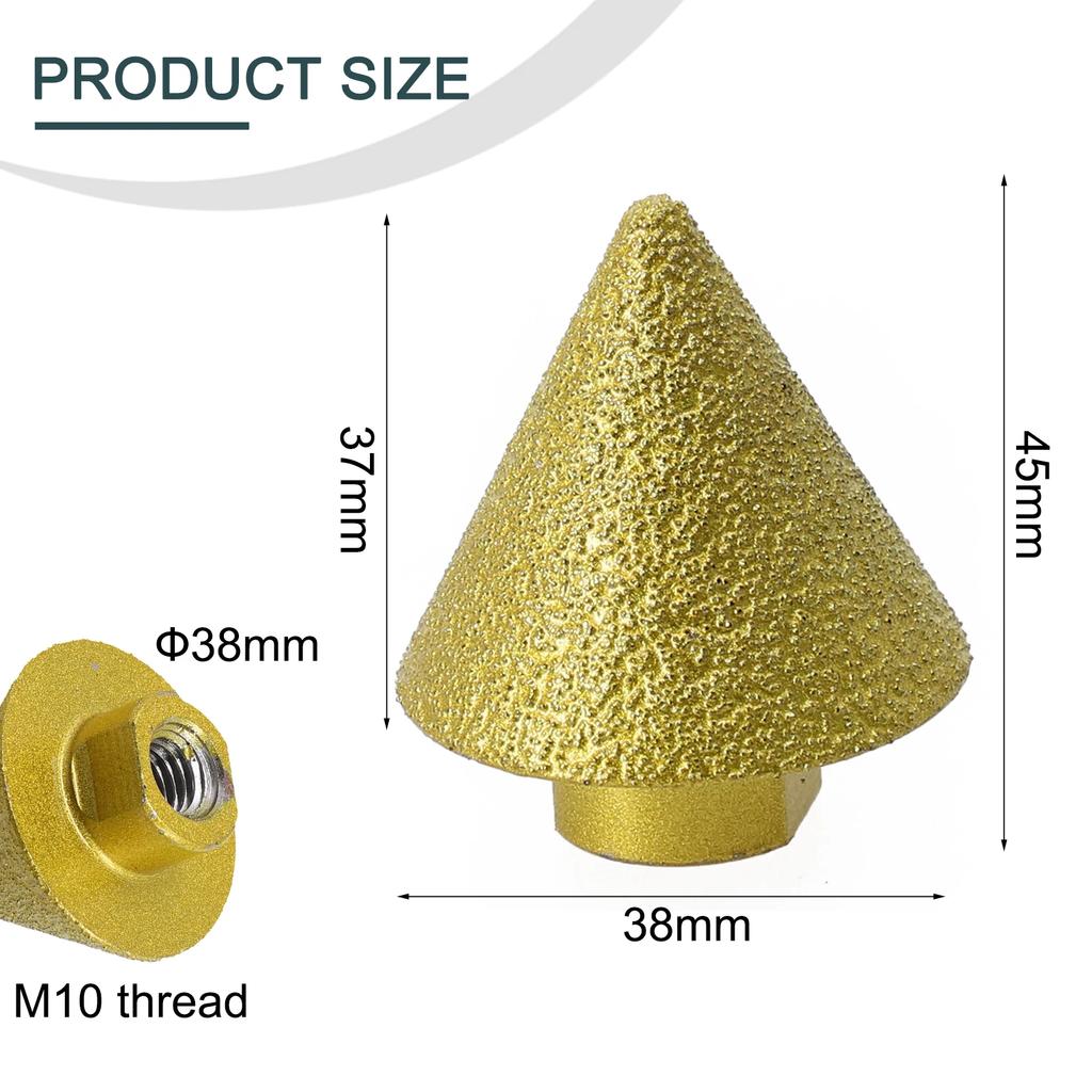 Carve Cone Diamond Emery Diamond Bit Edge Finishing M Polishing Grinding Wheel Stress Relieves High End Finish