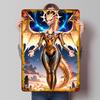 Golden Dragon Warrior With Wings Tin Plaque Poster Customized Wall Art Retro Vintage Metal Signs for Man Cave Home Decorations