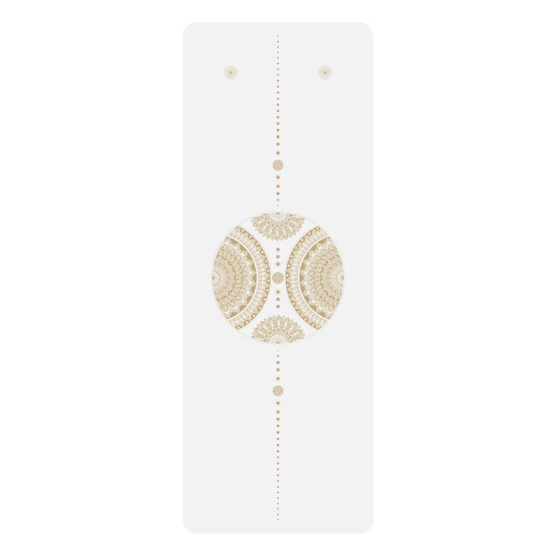 Exquisitely Carved Non-Slip Dual-Sided Yoga Mat - Sweat-Absorbing Natural Rubber for Home & Studio Use