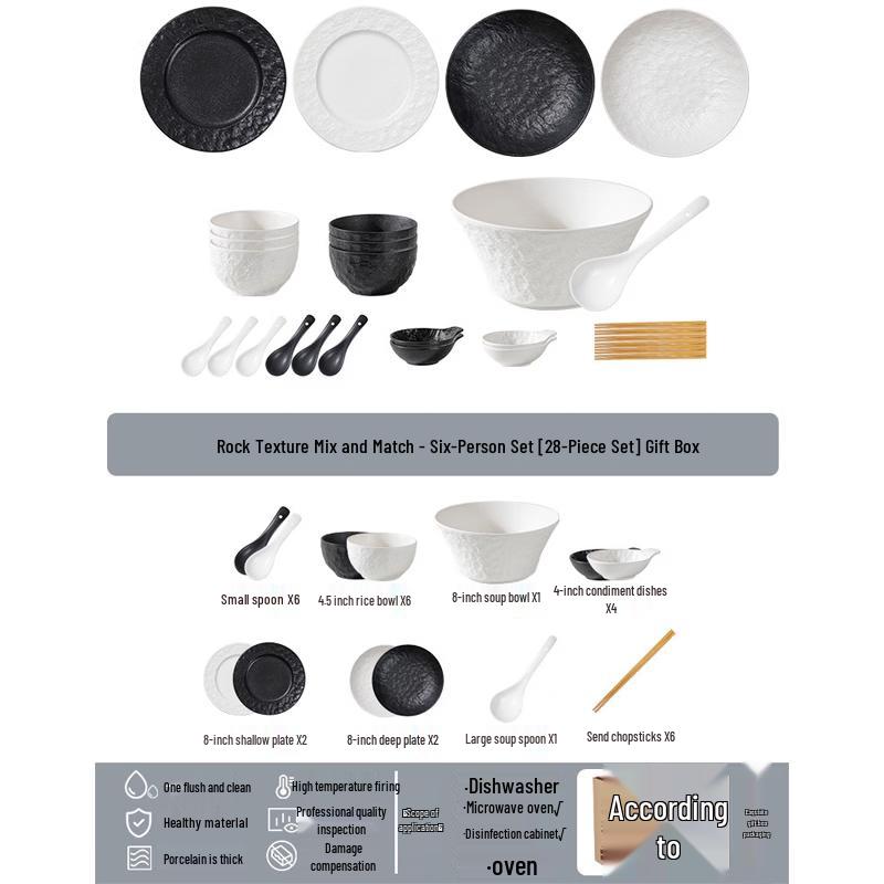 Ailanhui Jia A1 Underglaze Ceramic Dinnerware Set